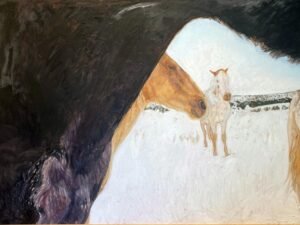 Horses At The End Road by susan hertel